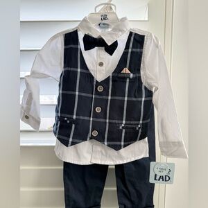 Toddler boy 3 piece suit - with details 18 months NWT